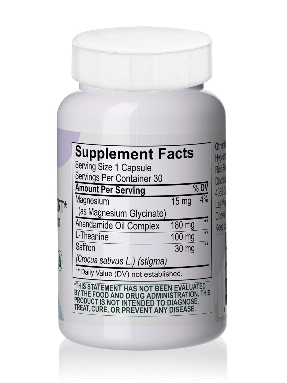 Minnexa Daily Mood Support — Supplement Facts panel